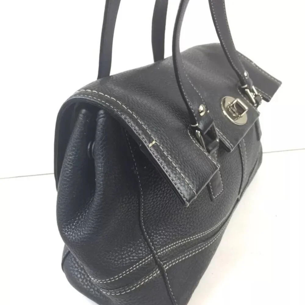 Like New Coach Hampton Black Leather Handbag Purse